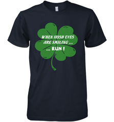 When Irish eyes are smiling Run Lucky St Patricks Day Shirt Men's Premium T-Shirt Men's Premium T-Shirt - skytshirtshop