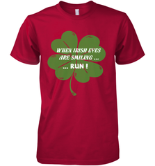 When Irish eyes are smiling Run Lucky St Patricks Day Shirt Men's Premium T-Shirt Men's Premium T-Shirt - skytshirtshop