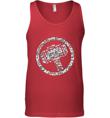 Marvel Avengers Thor Floral Hammer Symbol Men's Tank Top Men's Tank Top - skytshirtshop