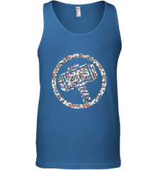 Marvel Avengers Thor Floral Hammer Symbol Men's Tank Top Men's Tank Top - skytshirtshop
