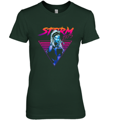 Marvel X Men Storm 80's Neon Retro Triangle Women's Premium T-Shirt Women's Premium T-Shirt - skytshirtshop