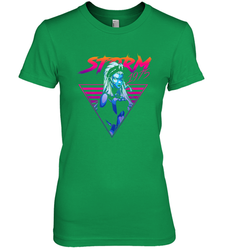 Marvel X Men Storm 80's Neon Retro Triangle Women's Premium T-Shirt