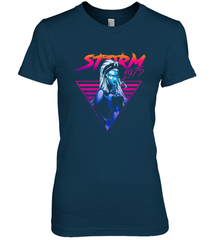 Marvel X Men Storm 80's Neon Retro Triangle Women's Premium T-Shirt Women's Premium T-Shirt - skytshirtshop