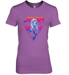 Marvel X Men Storm 80's Neon Retro Triangle Women's Premium T-Shirt Women's Premium T-Shirt - skytshirtshop