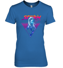 Marvel X Men Storm 80's Neon Retro Triangle Women's Premium T-Shirt Women's Premium T-Shirt - skytshirtshop