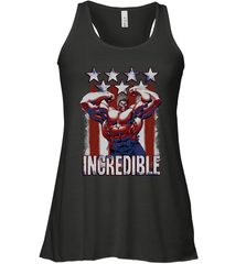 Marvel Hulk Incredible Stars and Stripes Women's Racerback Tank Women's Racerback Tank - skytshirtshop
