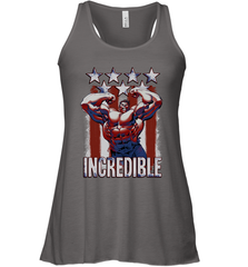 Marvel Hulk Incredible Stars and Stripes Women's Racerback Tank Women's Racerback Tank - skytshirtshop