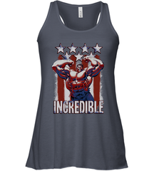 Marvel Hulk Incredible Stars and Stripes Women's Racerback Tank Women's Racerback Tank - skytshirtshop