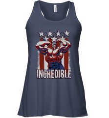 Marvel Hulk Incredible Stars and Stripes Women's Racerback Tank Women's Racerback Tank - skytshirtshop
