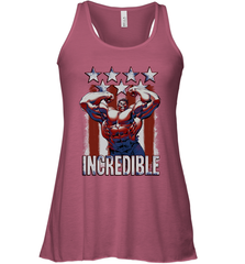 Marvel Hulk Incredible Stars and Stripes Women's Racerback Tank Women's Racerback Tank - skytshirtshop