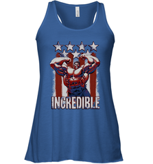 Marvel Hulk Incredible Stars and Stripes Women's Racerback Tank Women's Racerback Tank - skytshirtshop