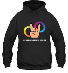 Neurodiversity Rocks Shirt Brain Autism Awareness Hooded Sweatshirt Hooded Sweatshirt - skytshirtshop