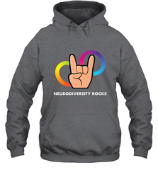 Neurodiversity Rocks Shirt Brain Autism Awareness Hooded Sweatshirt Hooded Sweatshirt - skytshirtshop