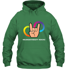 Neurodiversity Rocks Shirt Brain Autism Awareness Hooded Sweatshirt Hooded Sweatshirt - skytshirtshop