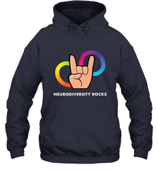 Neurodiversity Rocks Shirt Brain Autism Awareness Hooded Sweatshirt