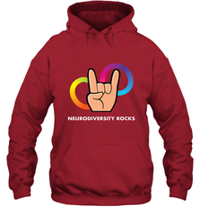 Neurodiversity Rocks Shirt Brain Autism Awareness Hooded Sweatshirt Hooded Sweatshirt - skytshirtshop