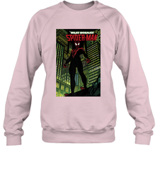 Marvel Miles Morales_ Spider Man Comic Cover Crewneck Sweatshirt Crewneck Sweatshirt - skytshirtshop