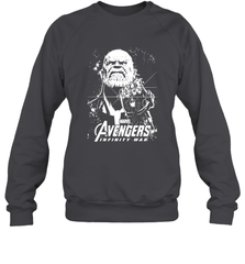 Marvel Infinity War Thanos Unicolor Stamp Crewneck Sweatshirt Crewneck Sweatshirt - skytshirtshop