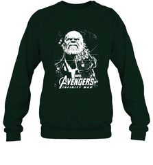 Marvel Infinity War Thanos Unicolor Stamp Crewneck Sweatshirt Crewneck Sweatshirt - skytshirtshop