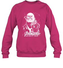 Marvel Infinity War Thanos Unicolor Stamp Crewneck Sweatshirt Crewneck Sweatshirt - skytshirtshop