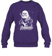 Marvel Infinity War Thanos Unicolor Stamp Crewneck Sweatshirt Crewneck Sweatshirt - skytshirtshop