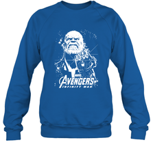 Marvel Infinity War Thanos Unicolor Stamp Crewneck Sweatshirt Crewneck Sweatshirt - skytshirtshop