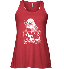 Marvel Infinity War Thanos Unicolor Stamp Women's Racerback Tank Women's Racerback Tank - skytshirtshop