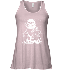 Marvel Infinity War Thanos Unicolor Stamp Women's Racerback Tank Women's Racerback Tank - skytshirtshop