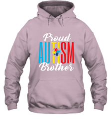 Proud Autism Brother Awareness Support Premium T Shirt Hooded Sweatshirt Hooded Sweatshirt - skytshirtshop