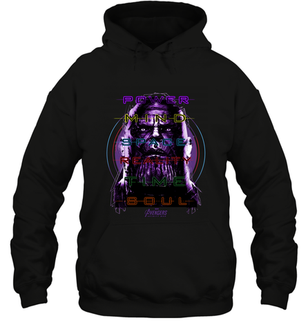 Marvel Infinity War Thanos Stones Manifest Hooded Sweatshirt Hooded Sweatshirt / Black / S Hooded Sweatshirt - skytshirtshop