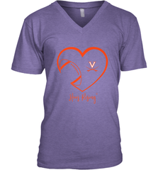 Virginia Cavaliers Football Inside Heart  Team Men's V-Neck Men's V-Neck - skytshirtshop