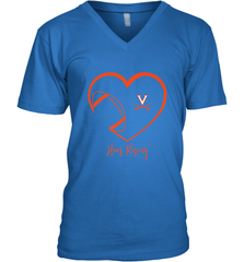 Virginia Cavaliers Football Inside Heart  Team Men's V-Neck Men's V-Neck - skytshirtshop