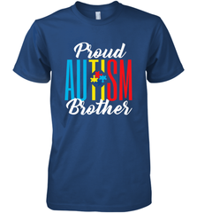 Proud Autism Brother Awareness Support Premium T Shirt Men's Premium T-Shirt Men's Premium T-Shirt - skytshirtshop