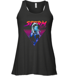 Marvel X Men Storm 80's Neon Retro Triangle Women's Racerback Tank