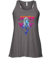 Marvel X Men Storm 80's Neon Retro Triangle Women's Racerback Tank Women's Racerback Tank - skytshirtshop