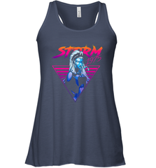 Marvel X Men Storm 80's Neon Retro Triangle Women's Racerback Tank Women's Racerback Tank - skytshirtshop