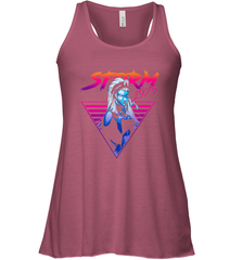 Marvel X Men Storm 80's Neon Retro Triangle Women's Racerback Tank Women's Racerback Tank - skytshirtshop