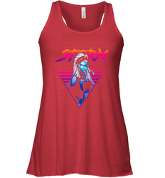Marvel X Men Storm 80's Neon Retro Triangle Women's Racerback Tank