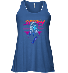 Marvel X Men Storm 80's Neon Retro Triangle Women's Racerback Tank Women's Racerback Tank - skytshirtshop