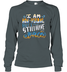 Special Needs NonVerbal Autism Awesome Long Sleeve T-Shirt Long Sleeve T-Shirt - skytshirtshop