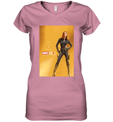 Marvel Studios 10 Years Black Widow Poster Women's V-Neck T-Shirt Women's V-Neck T-Shirt - skytshirtshop