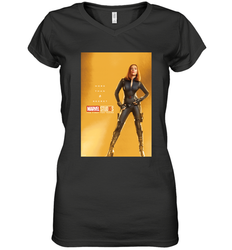Marvel Studios 10 Years Black Widow Poster Women's V-Neck T-Shirt