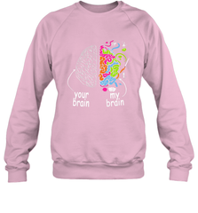 Neurodiversity brain Gift idea for Dyslexia ADHD Autism ASD Crewneck Sweatshirt Crewneck Sweatshirt - skytshirtshop