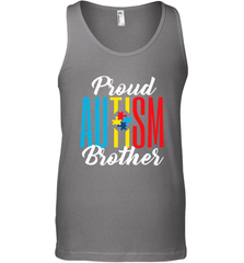 Proud Autism Brother Awareness Support Premium T Shirt Men's Tank Top Men's Tank Top - skytshirtshop