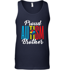 Proud Autism Brother Awareness Support Premium T Shirt Men's Tank Top Men's Tank Top - skytshirtshop