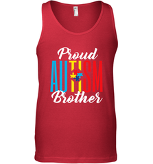 Proud Autism Brother Awareness Support Premium T Shirt Men's Tank Top Men's Tank Top - skytshirtshop