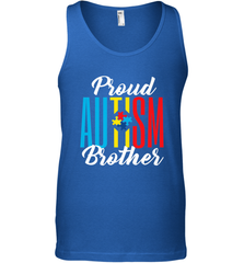 Proud Autism Brother Awareness Support Premium T Shirt Men's Tank Top Men's Tank Top - skytshirtshop