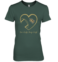 UCF Knights Football Inside Heart  Team  Apparel Women's Premium T-Shirt Women's Premium T-Shirt - skytshirtshop