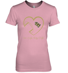 UCF Knights Football Inside Heart  Team  Apparel Women's Premium T-Shirt Women's Premium T-Shirt - skytshirtshop