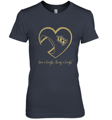UCF Knights Football Inside Heart  Team  Apparel Women's Premium T-Shirt Women's Premium T-Shirt - skytshirtshop